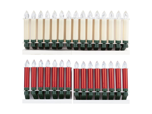 Bougies à LED pour sapin de Noël