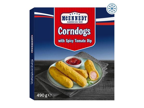 Mcennedy Corndogs with Spicy Tomato Dip