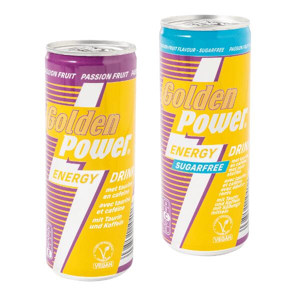 GOLDEN POWER(R) 				Energydrink passion fruit
