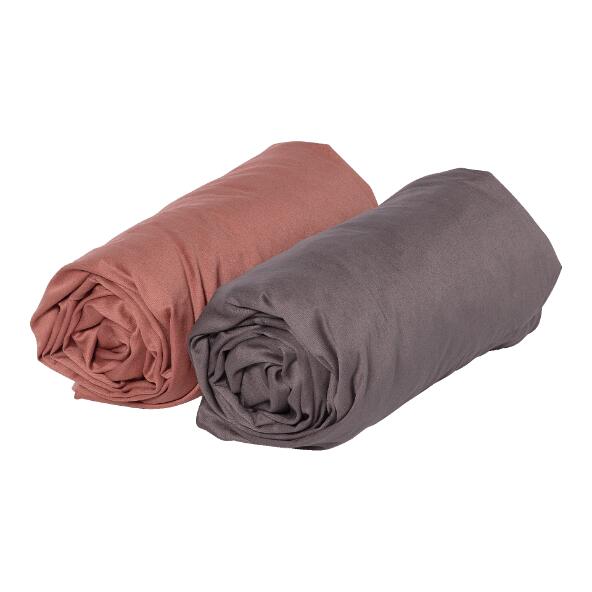 NOVITESSE(R) 				Drap-housse en satin, 2 pers.