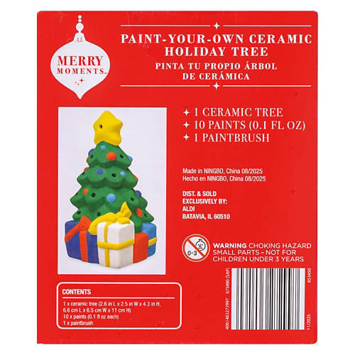 Paint-Your-Own Ceramic - Christmas Tree