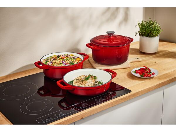 Cast Iron Casserole Dish Set, 3 pieces