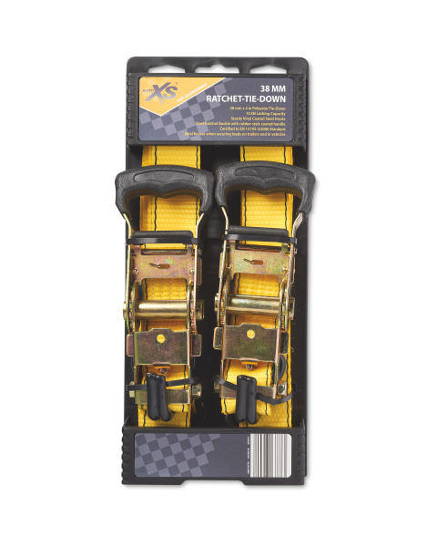 2 Piece Ratchet Tie Down Set