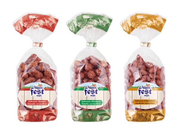 Cacahuètes/noisettes/amandes caramélisées