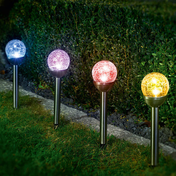 LED-Solarkugel "Crashglas"