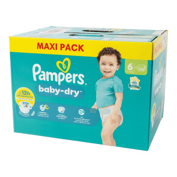 PAMPERS(R) 				Couches baby-dry, maxi pack