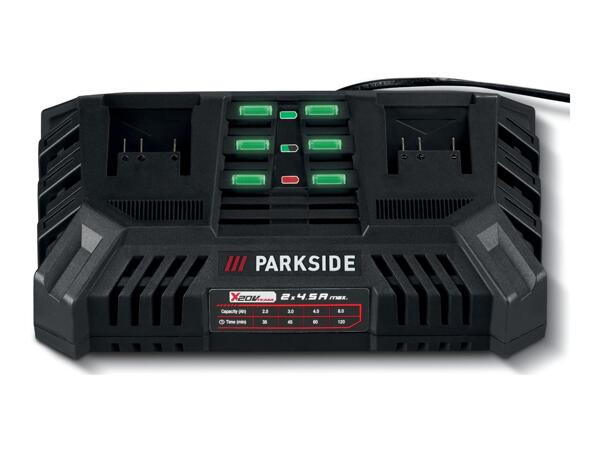 Parkside 20V Dual Battery Charger 2x 4.5A