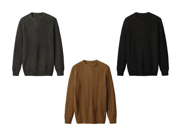 Pull en tricot grossier