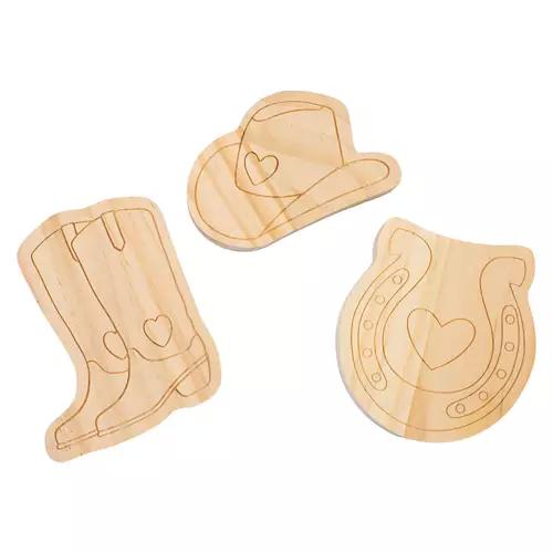Paint-Your-Own Valentine's Day Woodcraft - Cowgirl