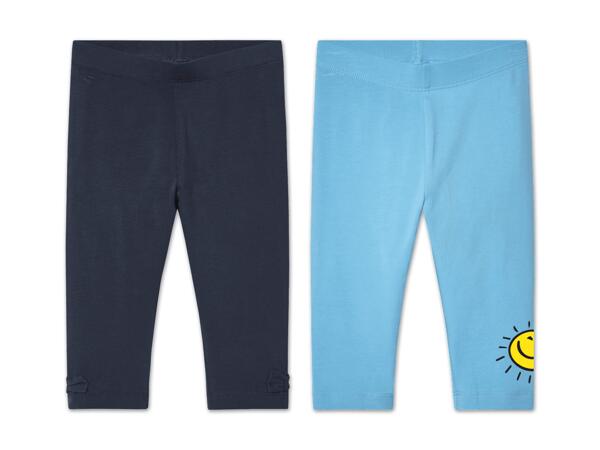 Kleinkinder Caprileggings, 2 Stück