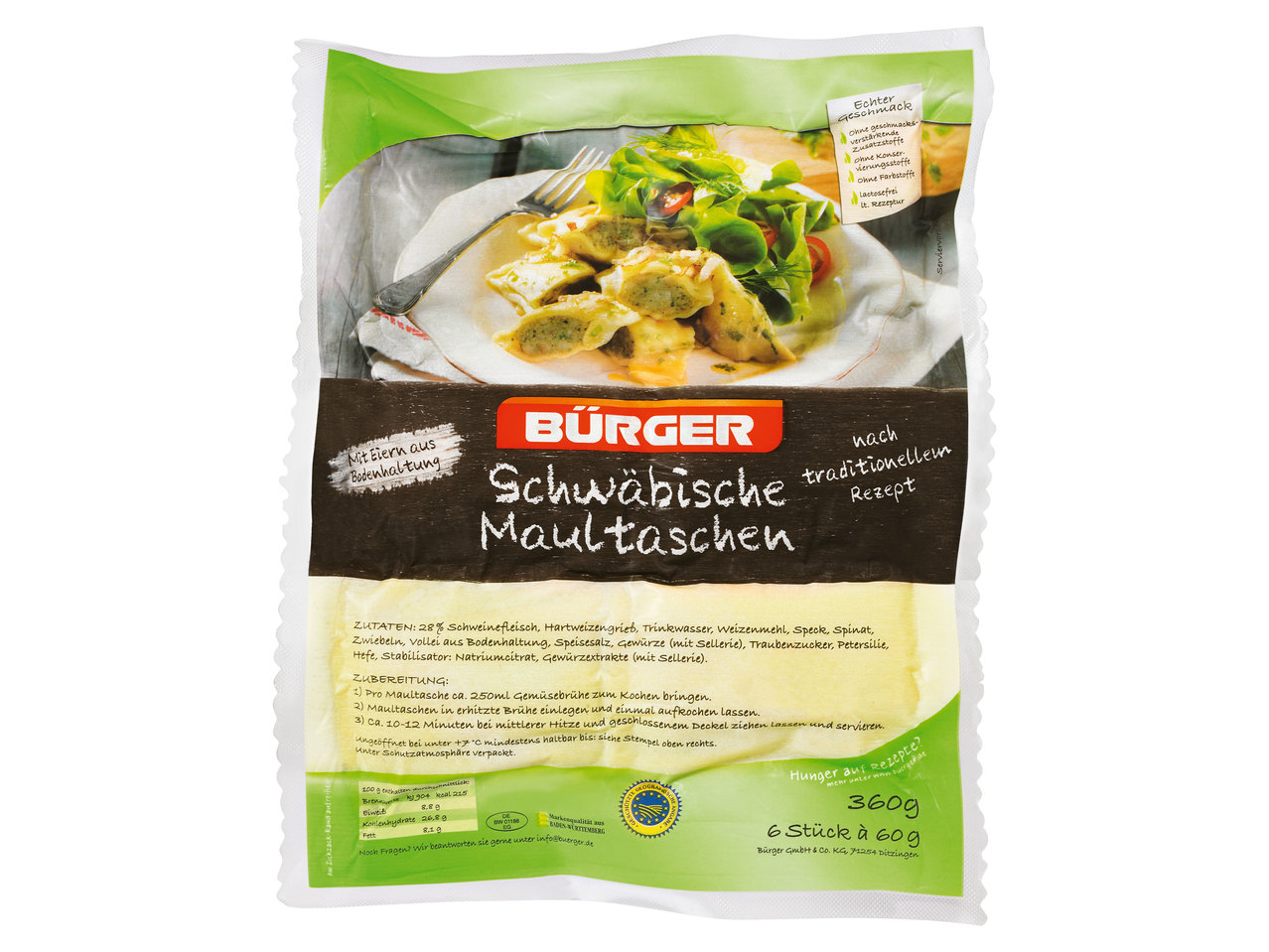 BÜRGER Schwäbische Maultaschen