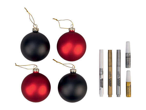 Crelando Paint Your Own Christmas Baubles Kit