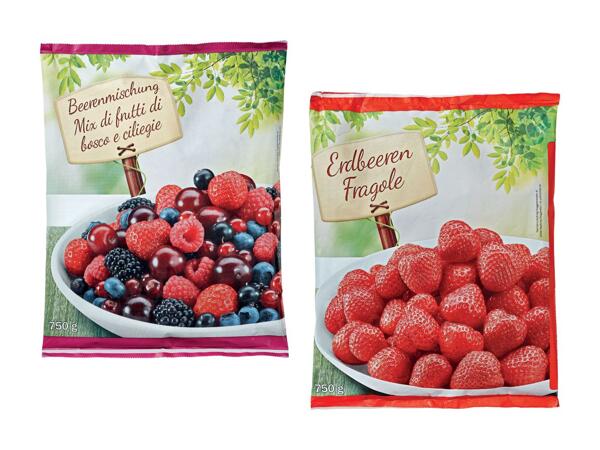 Mix di frutti di bosco e ciliegie/​fragole