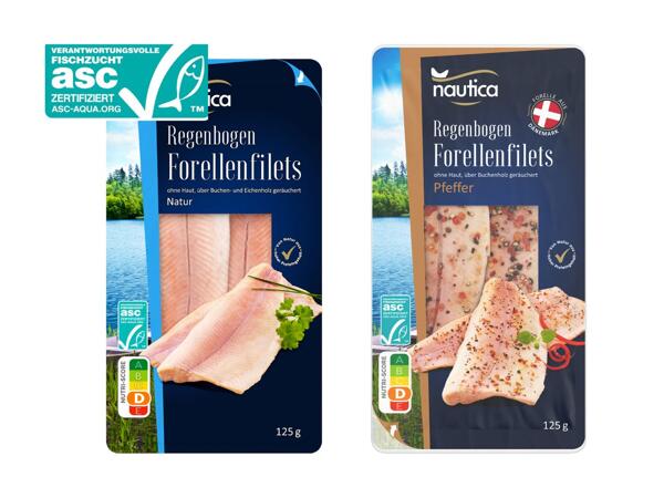 Geräucherte Forellenfilets