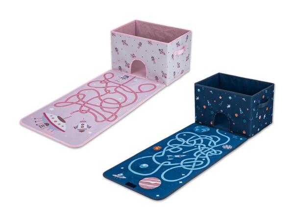 Klappbare Aufbewahrungsbox mit Spielmatte
