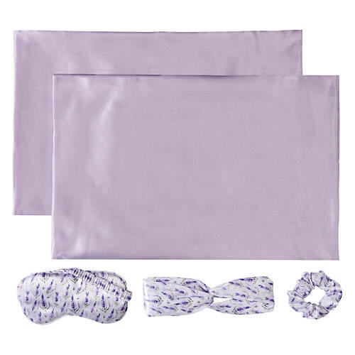 Silky Soft Satin Gift Set, Purple
