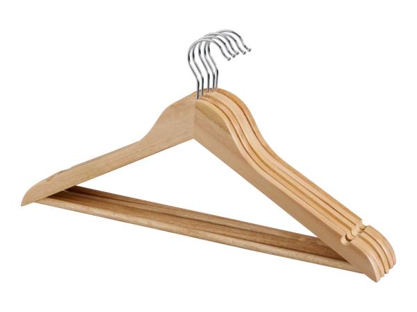 W5 Wooden Coat Hangers - 5 Pack