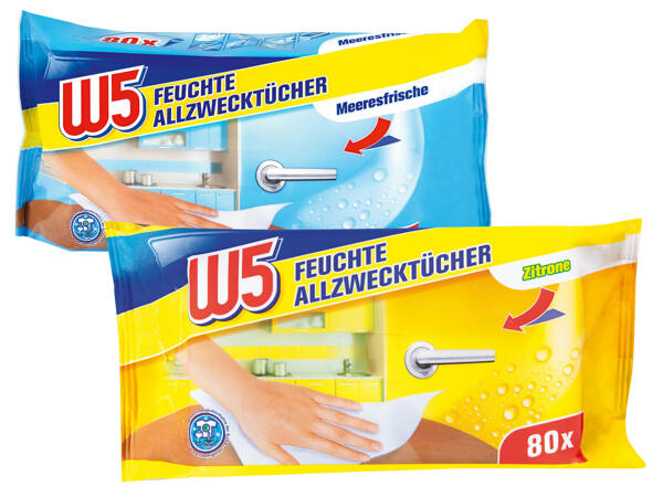 W5 Feuchte Allzwecktücher