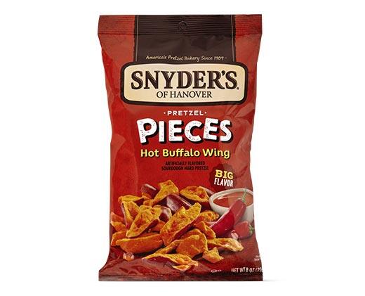 Snyder's of Hanover 
 Hot Buffalo Wing or Honey Mustard & Onion Pretzel Pieces
