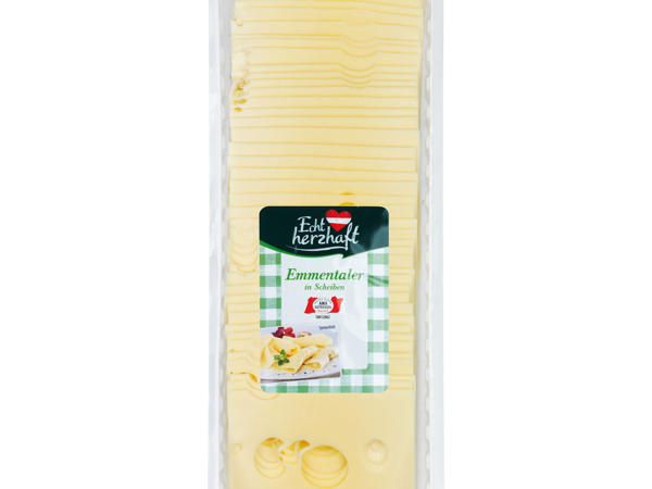 ECHT HERZHAFT Emmentaler in Scheiben