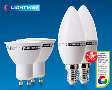 LIGHTWAY LED-Leuchtmittel, Doppelpkg.