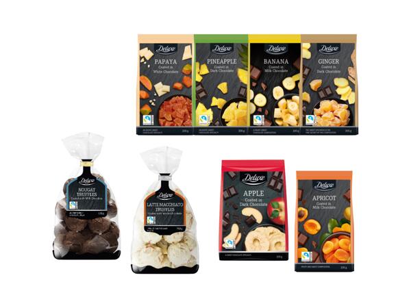 Chokladtryffel/chokladdoppad frukt