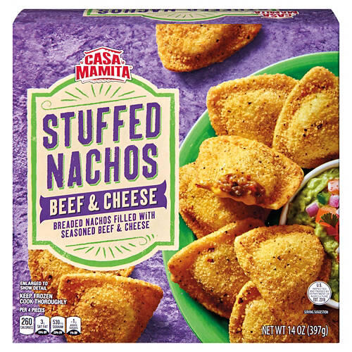 Beef & Cheese Breaded Stuffed Nachos, 14 oz