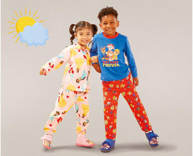 Children's Licensed Flannelette or Knit PJs - Spiderman, Disney Princess, Paw Patrol or Frozen
