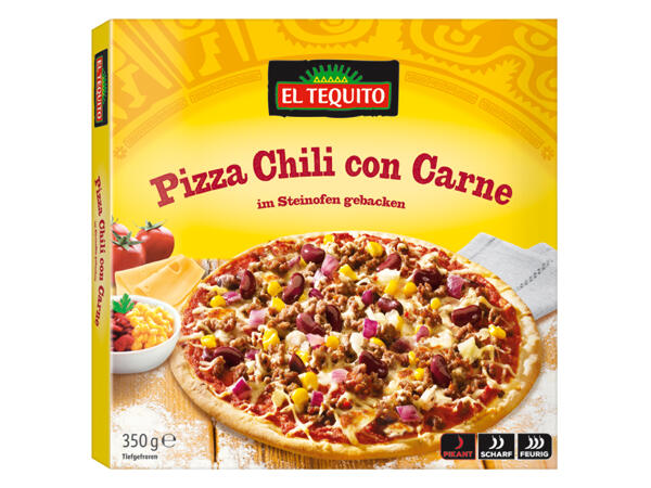 Pizza Chili con Carne oder Jalapeño