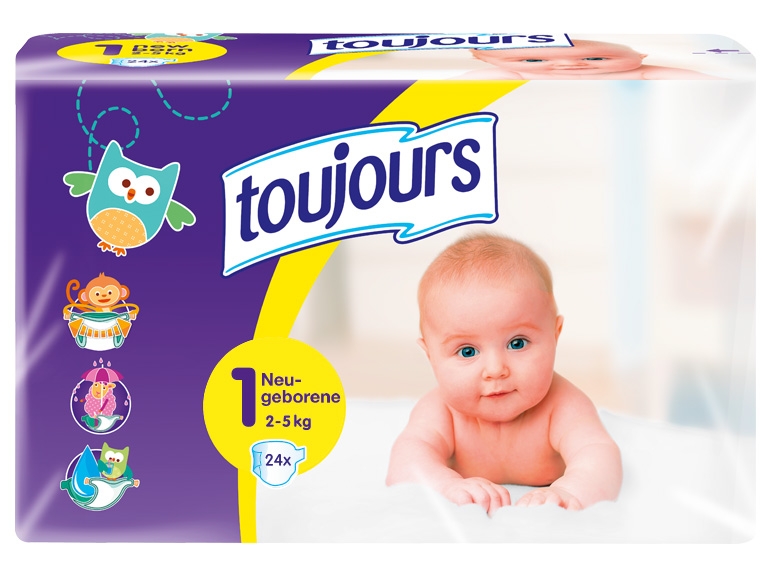 TOUJOURS Höschenwindeln Newborn
