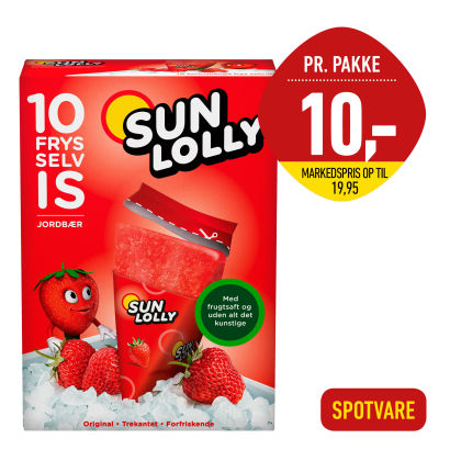 SUN LOLLY 
Jordbær