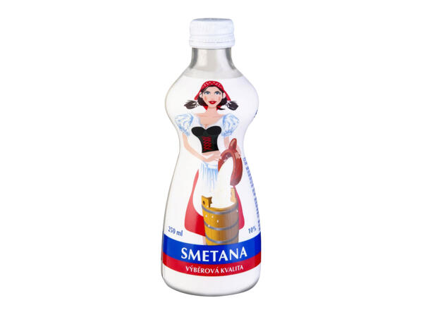 TRVANLIVÁ SMETANA VE SKLE