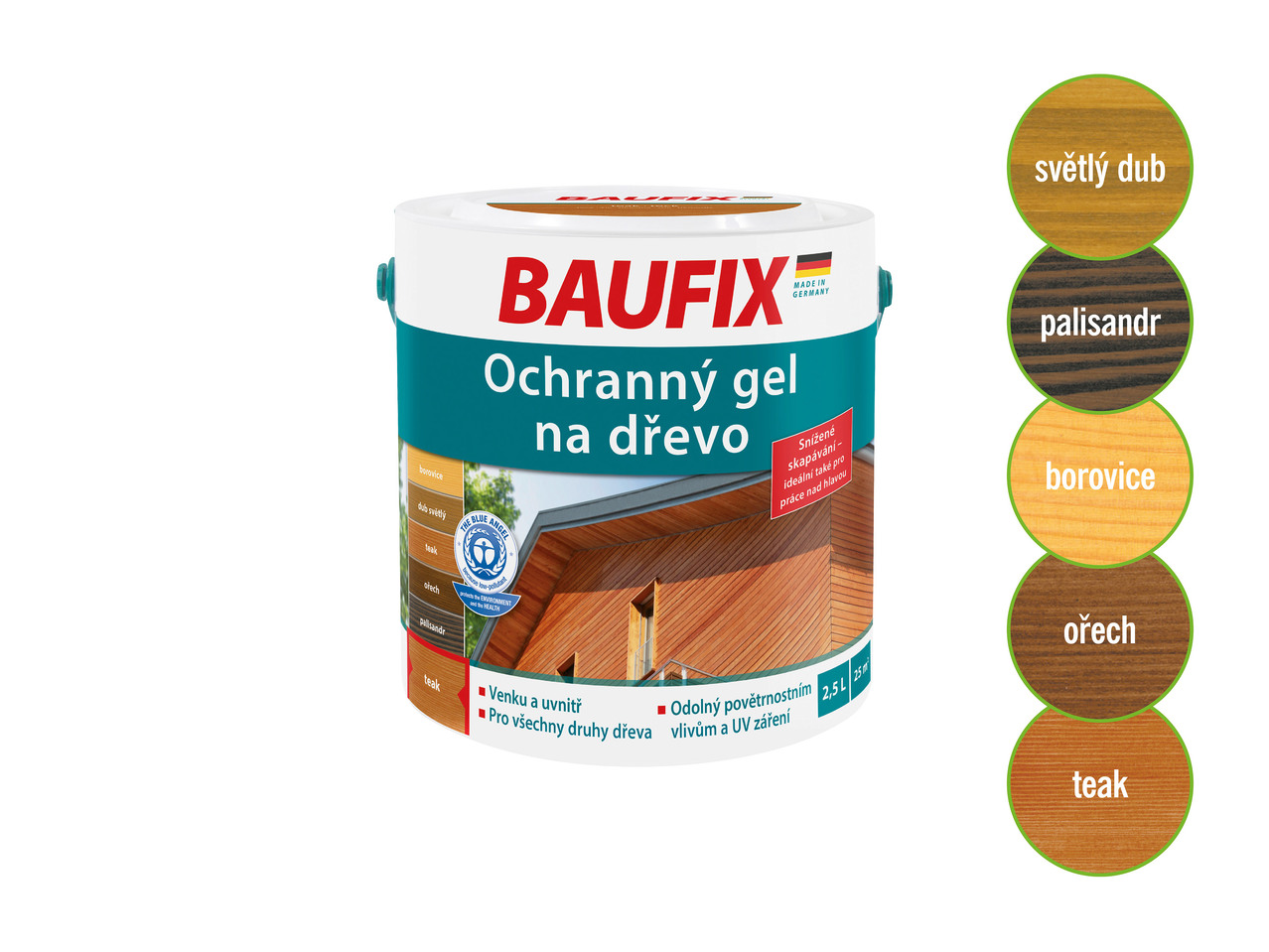 Ochranný gel na dřevo 2,5 l