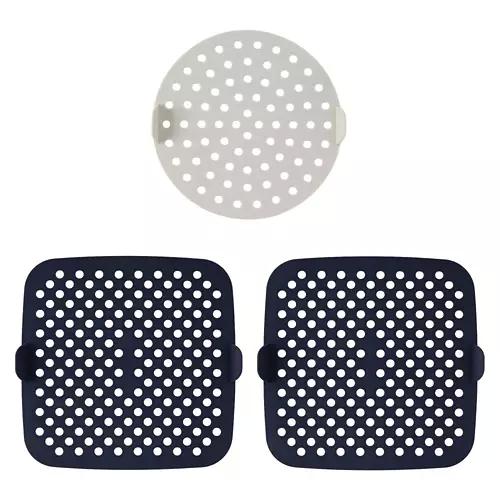 3 Pack Flat Silicone Air Fryer Liners