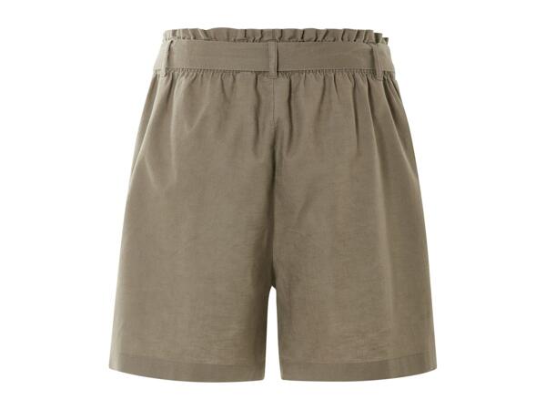 Esmara Ladies' Linen Blend Shorts - Olive