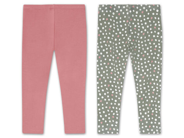 Mädchen Leggings, 2 Stück
