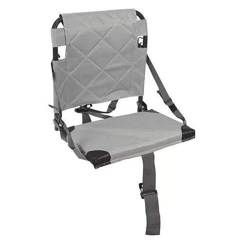 Folding Quilted Stadium Seat, Grey
